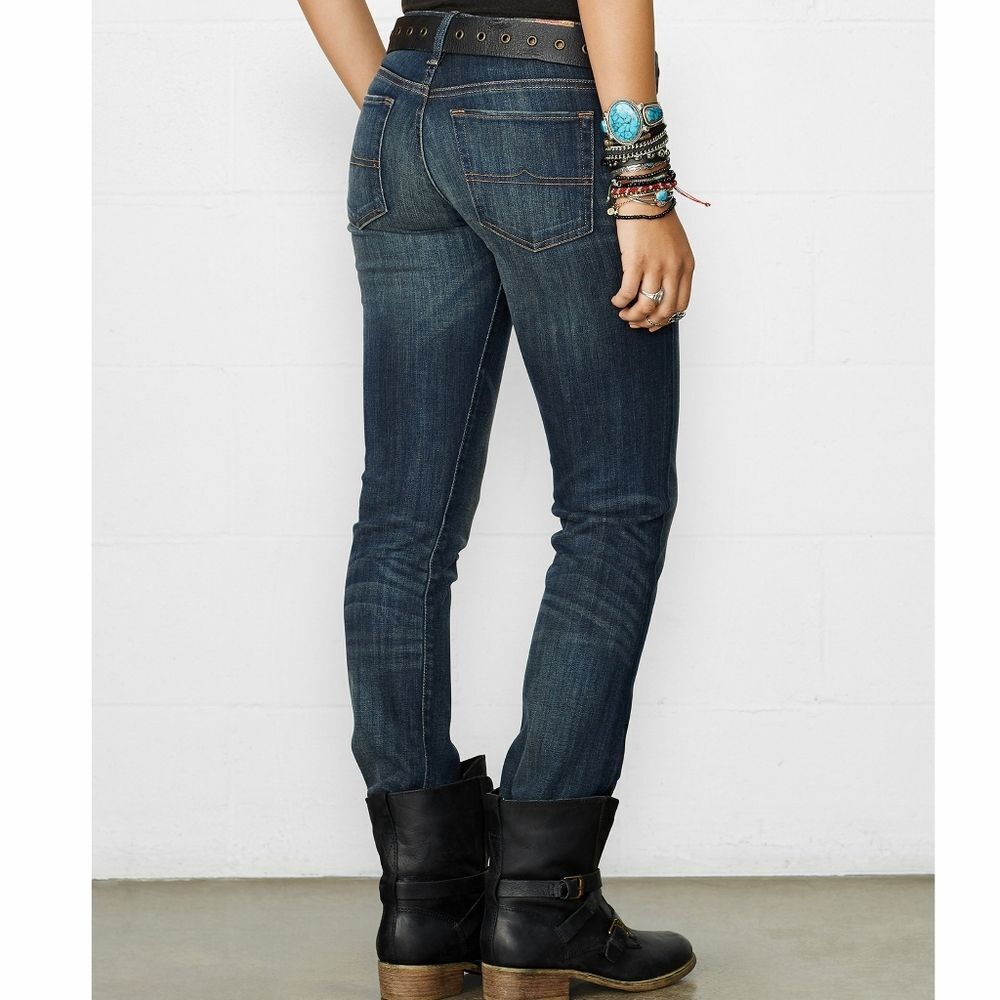 New! RALPH LAUREN Denim & Supply Women's Straight Leg Jeans Denim Blue - Picture 9 of 10